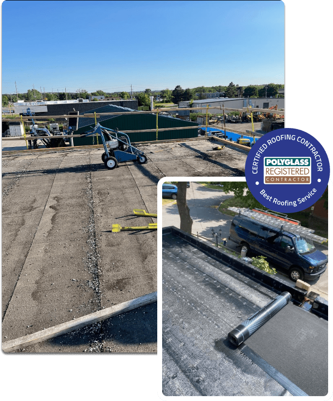 Call your trusted commercial roofing company for expert flat roof repair and installation services.