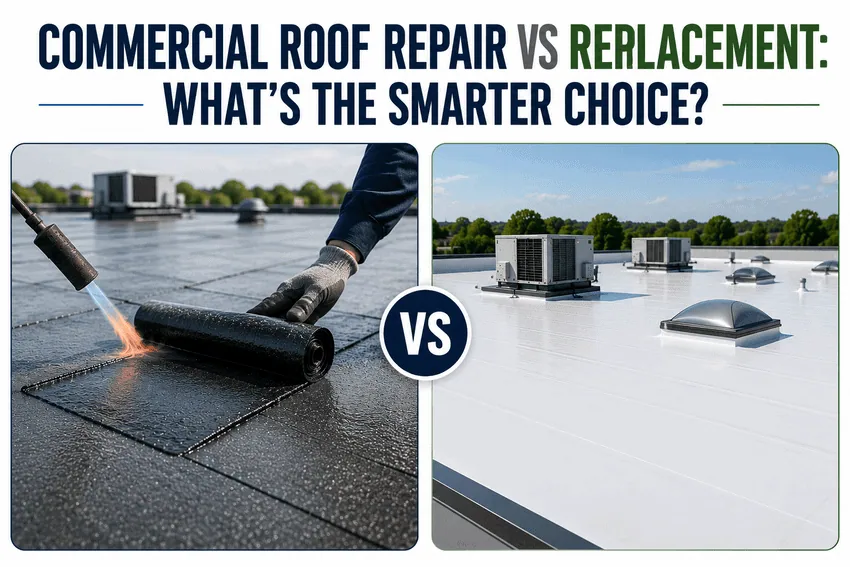 Commercial roof repair vs replacement comparison